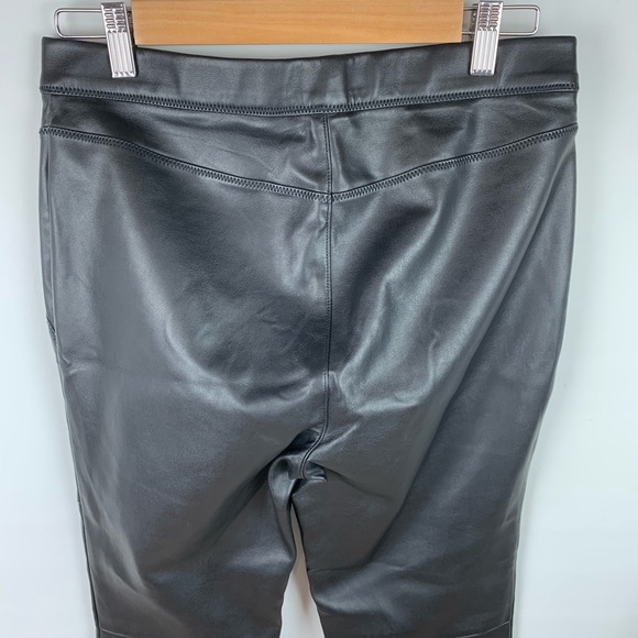 Free People Moto Black Vegan Leather Leggings - Picture 11 of 15
